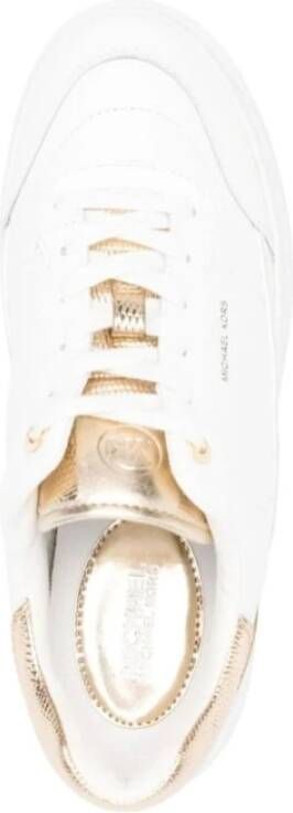 Michael Kors Gouden Vetersneakers White Dames