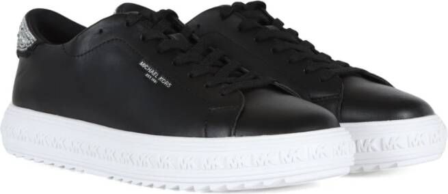 Michael Kors Grove Leren Sneakers met Strass Black Dames