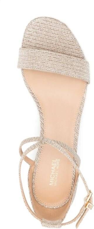 Michael Kors Glitter Chain-Mesh Sandal Yellow Dames - Foto 3