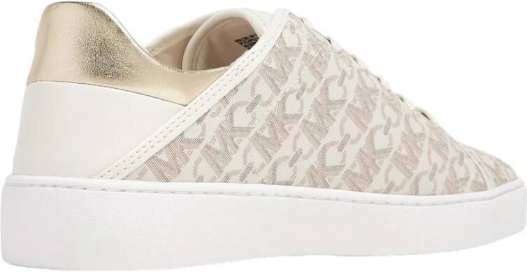 Michael Kors Jenny Lace Up Sneakers Vanilla Beige Dames