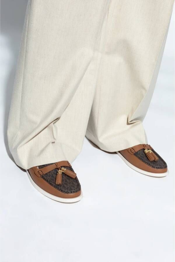 Michael Kors `Kiernan` loafers schoenen Brown Dames