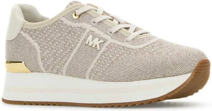 Michael Kors Kleurrijke Stoffen Sneakers Beige Dames