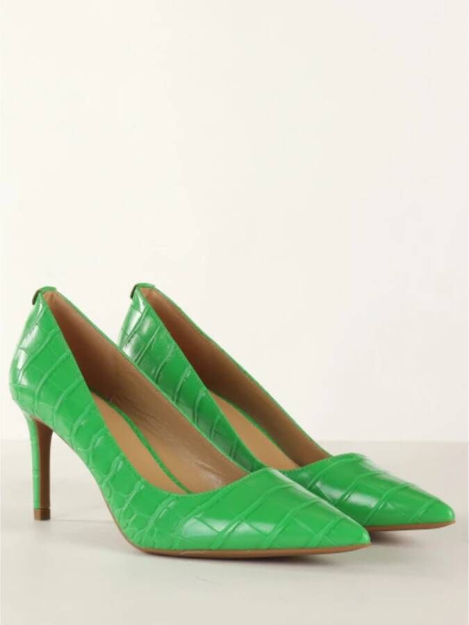 Michael Kors Krokodil-effect Leren Pumps Green Dames