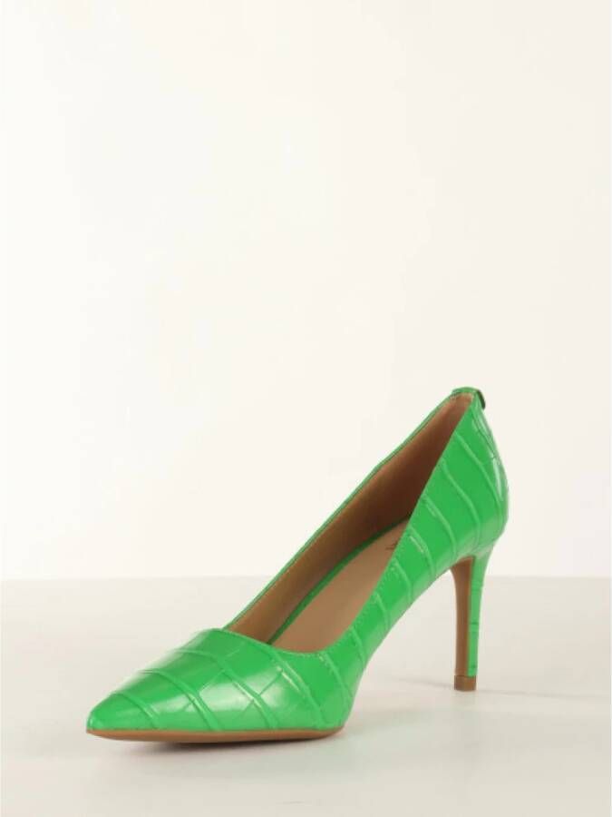 Michael Kors Krokodil-effect Leren Pumps Green Dames