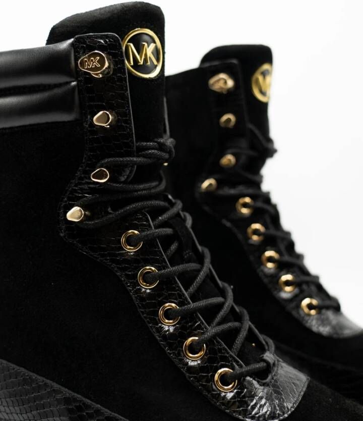 Michael Kors Lace-up Boots Zwart Dames