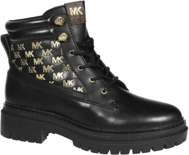 Michael Kors Leren veterschoenen Black Dames