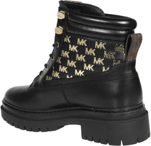 Michael Kors Leren veterschoenen Black Dames