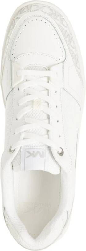 Michael Kors Logo Patroon Rebel Sneakers met Veters White Heren