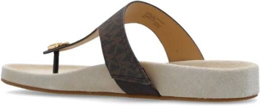 Michael Kors Lucinda Sandal Logo Brown Dames