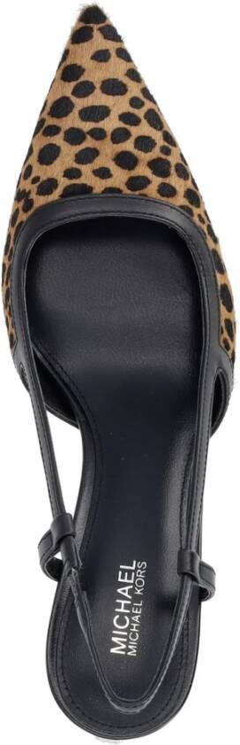 Michael Kors Luipaardprint Slingback Alora Schoenen Brown Dames