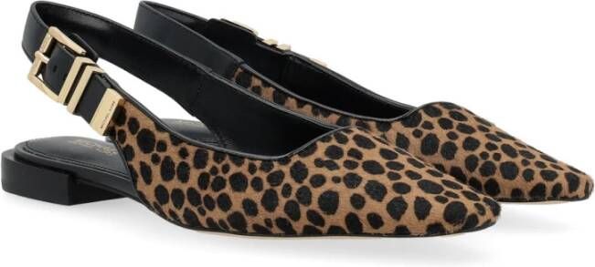 Michael Kors Luipaardprint Slingback Flats Brown Dames