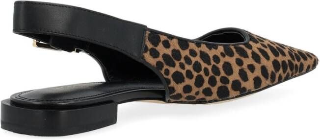 Michael Kors Luipaardprint Slingback Flats Brown Dames