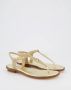 MICHAEL KORS Sandalen Dames Mallory Thong Maat: 40 Materiaal: Leer Kleur: Goud - Thumbnail 12