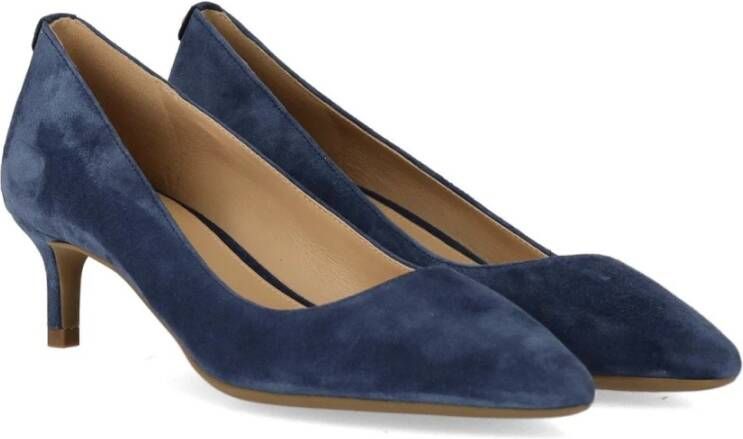 Michael Kors Navy Blue Alina Flex Kitten Pump Blue Dames