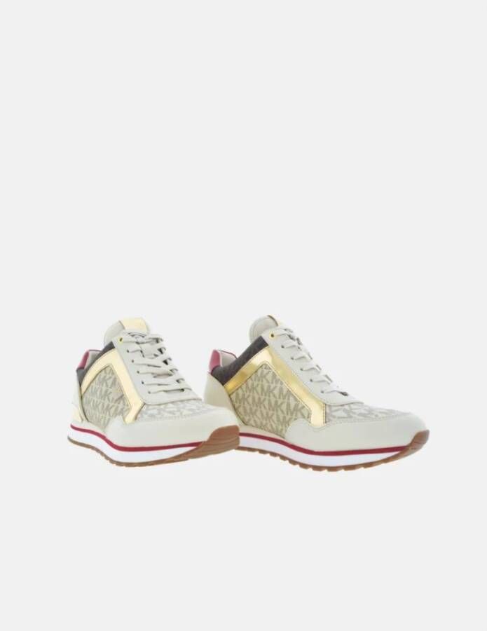 Michael Kors Pale Gold Vanilla Sneakers Veters Doos Multicolor Dames