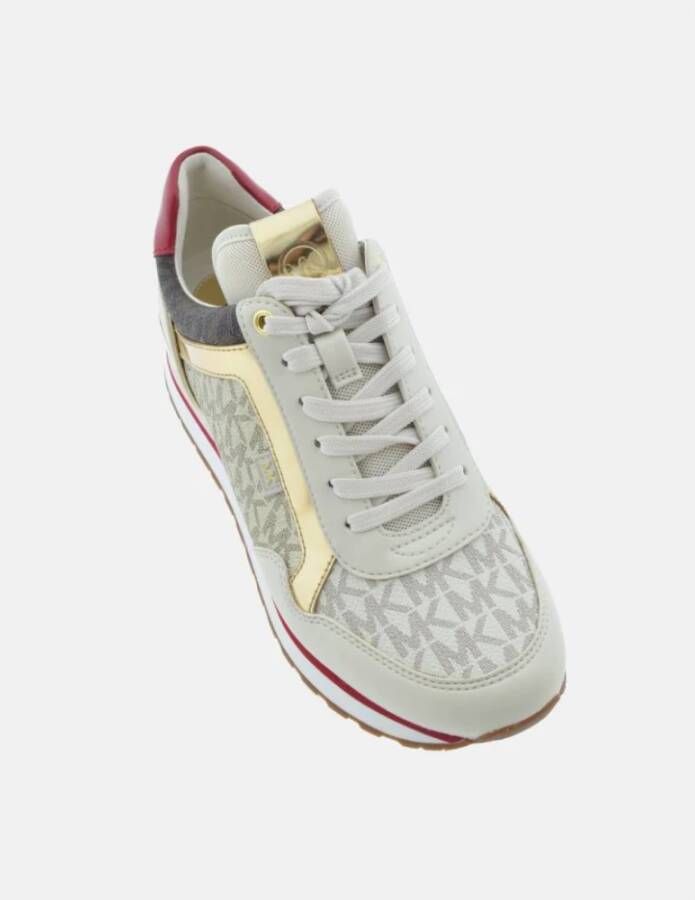 Michael Kors Pale Gold Vanilla Sneakers Veters Doos Multicolor Dames