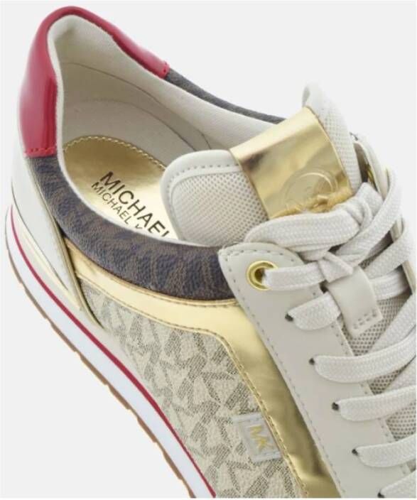 Michael Kors Pale Gold Vanilla Sneakers Veters Doos Multicolor Dames