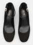 Michael Kors Perla Pump Zwart Suède Ronde Neus Gesp Sluiting Black Dames - Thumbnail 11