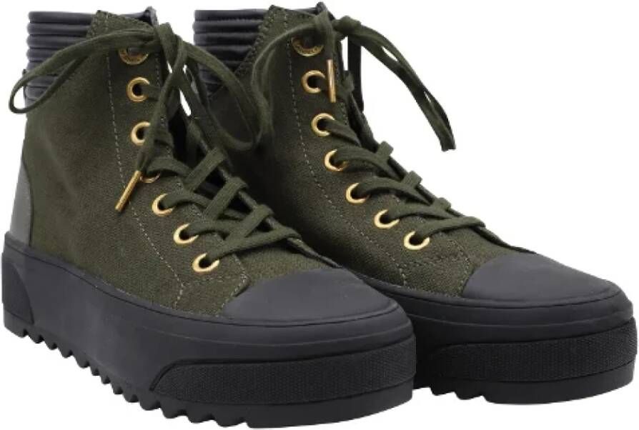 Michael Kors Pre-owned Canvas sneakers Green Dames