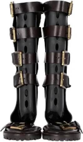 Michael Kors Pre-owned Leather boots Brown Dames