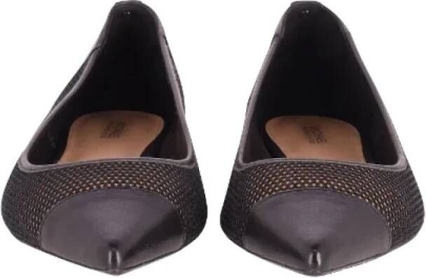 Michael Kors Pre-owned Leather flats Black Dames