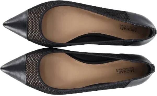 Michael Kors Pre-owned Leather flats Black Dames