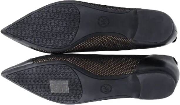 Michael Kors Pre-owned Leather flats Black Dames