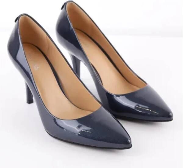 Michael Kors Pre-owned Leather heels Blue Dames