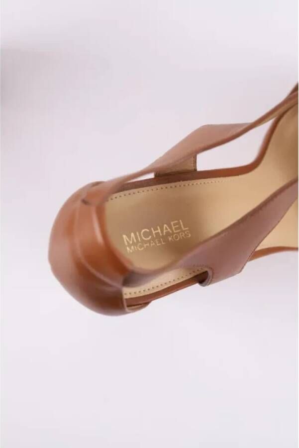 Michael Kors Pre-owned Leather heels Brown Dames