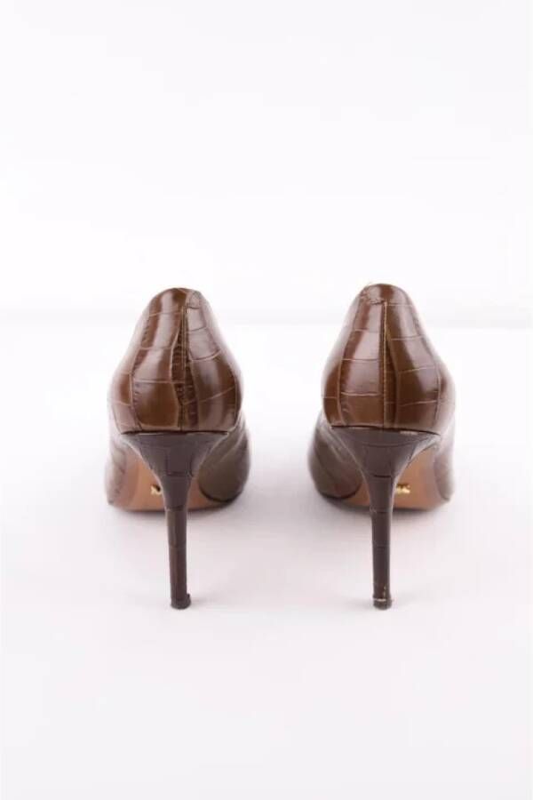 Michael Kors Pre-owned Leather heels Brown Dames