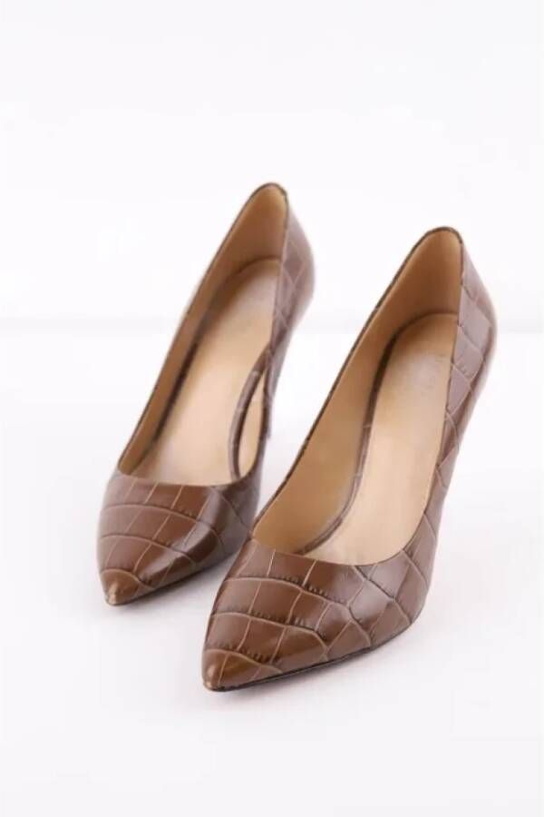 Michael Kors Pre-owned Leather heels Brown Dames