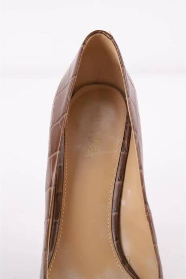 Michael Kors Pre-owned Leather heels Brown Dames