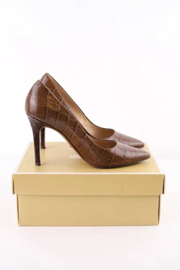 Michael Kors Pre-owned Leather heels Brown Dames