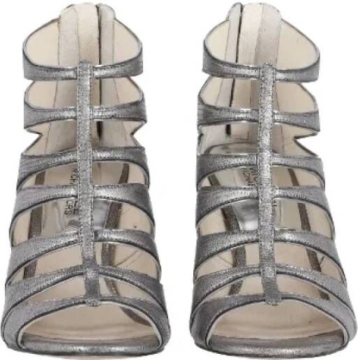 Michael Kors Pre-owned Leather heels Gray Dames