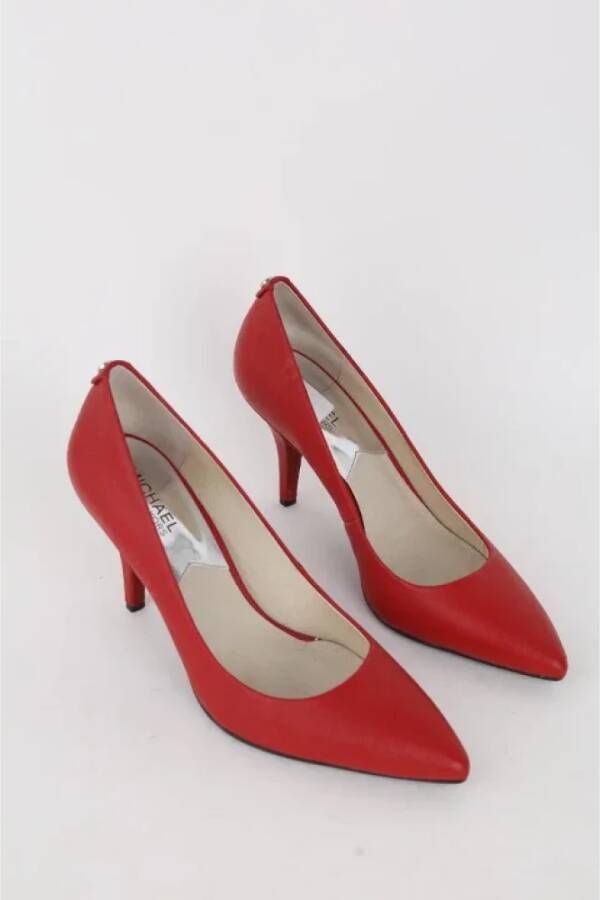 Michael Kors Pre-owned Leather heels Red Dames