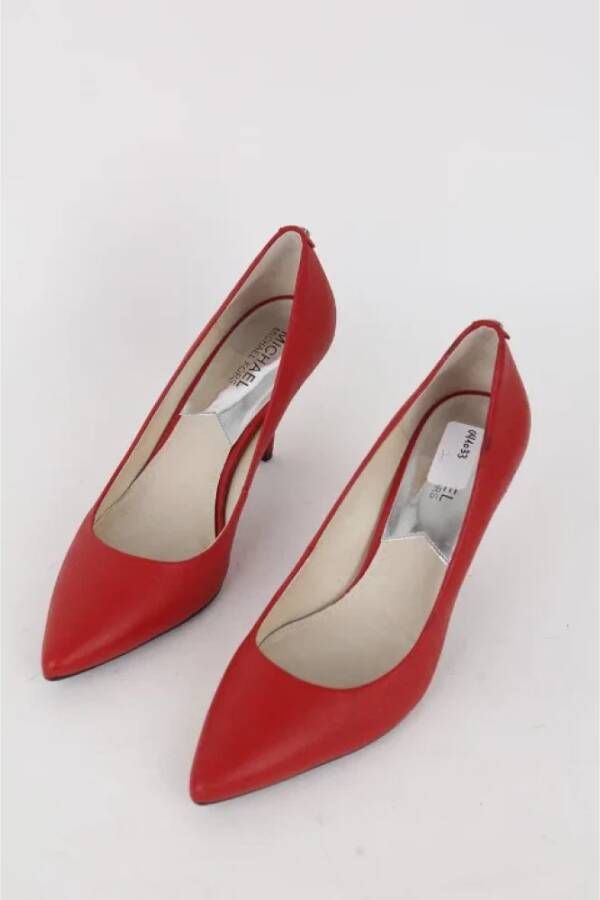 Michael Kors Pre-owned Leather heels Red Dames