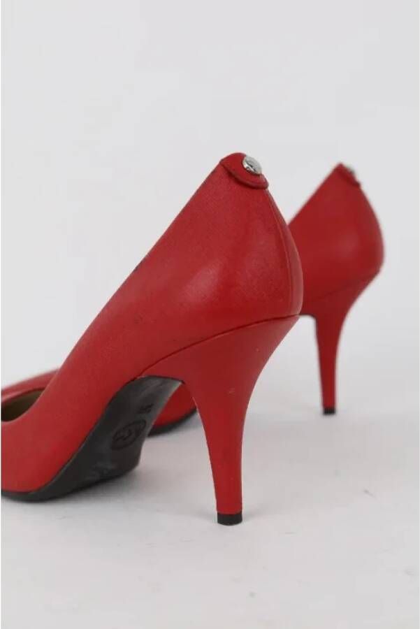 Michael Kors Pre-owned Leather heels Red Dames