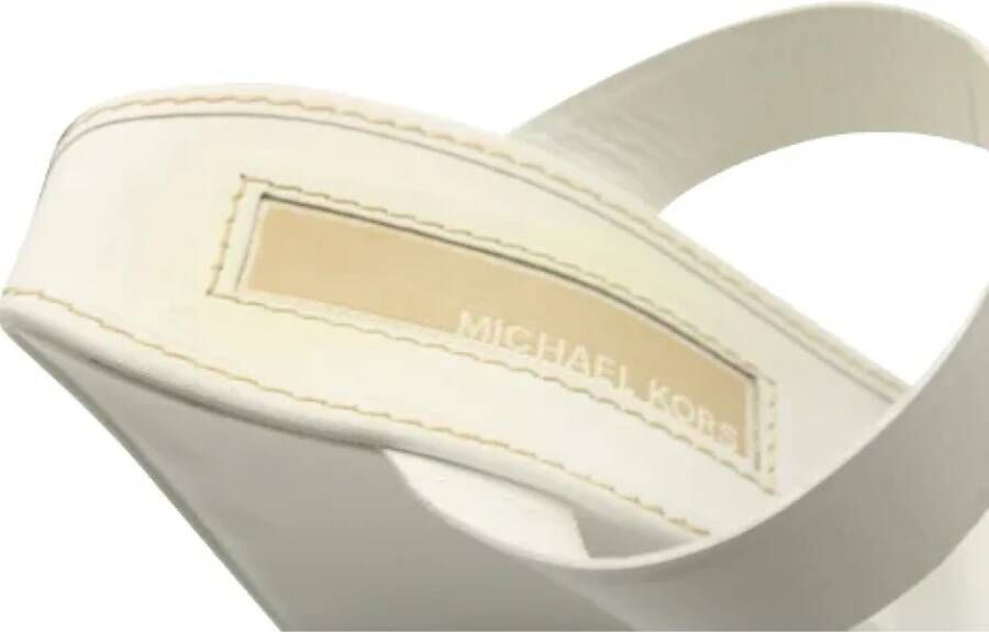 Michael Kors Pre-owned Leather heels White Dames