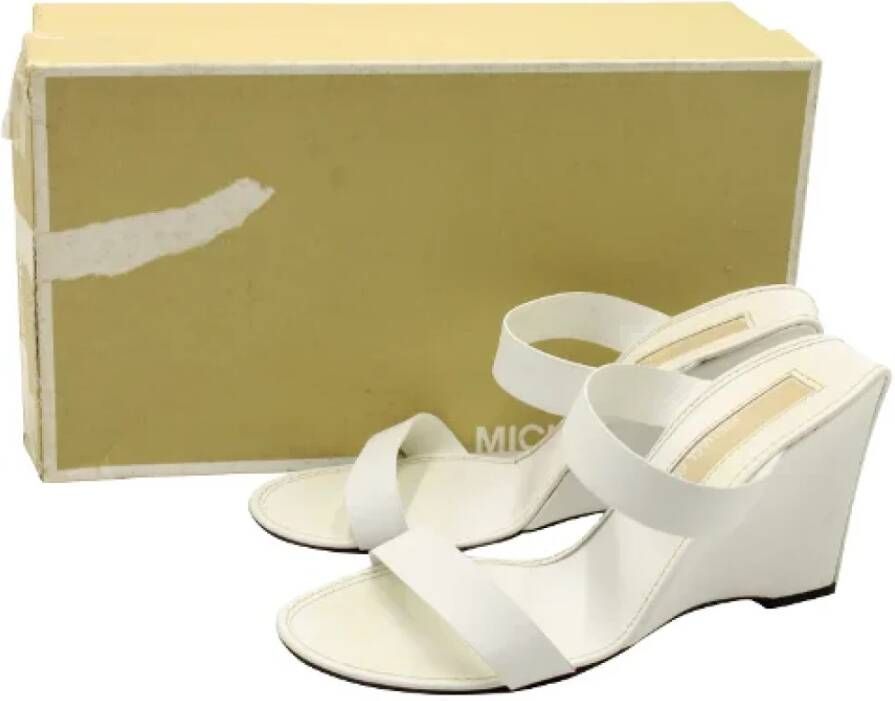 Michael Kors Pre-owned Leather heels White Dames