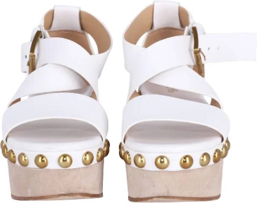 Michael Kors Pre-owned Leather sandals White Dames