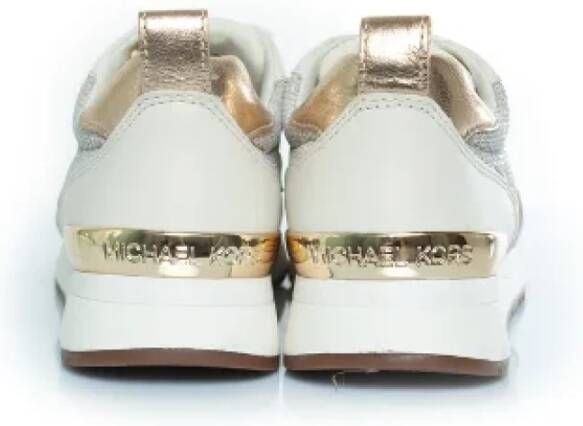 Michael Kors Pre-owned Leather sneakers White Dames