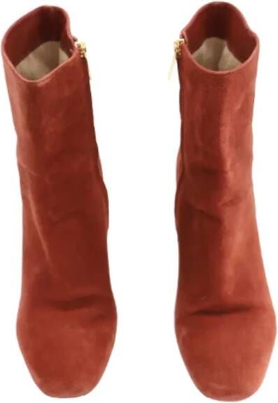 Michael Kors Pre-owned Suede boots Orange Dames