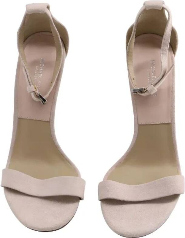 Michael Kors Pre-owned Suede sandals Beige Dames