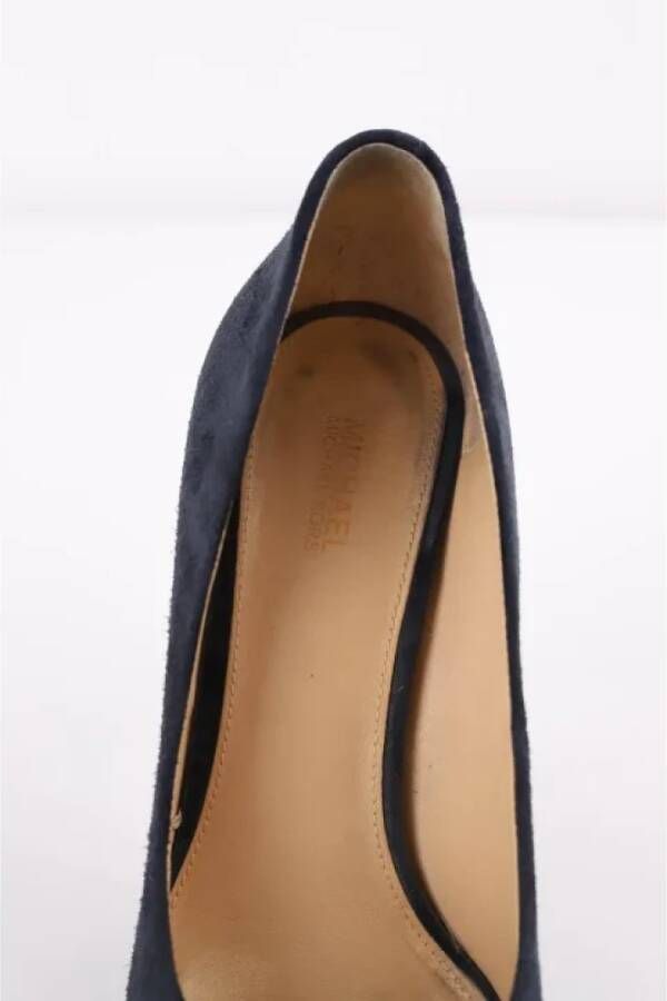 Michael Kors Pre-owned Velvet heels Blue Dames