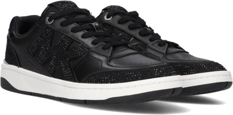 Michael Kors Rebel Lace Up Lage Sneakers Black Dames