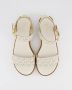 Michael Kors Dames Richie Espadrille Sandaal Wit Beige Dames - Thumbnail 8