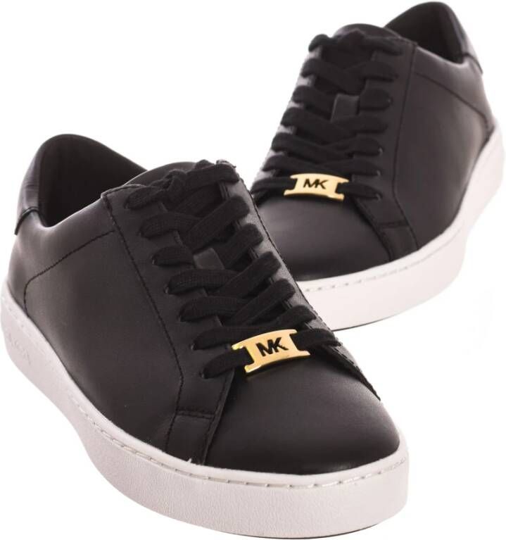 Michael Kors Rode Ronde Neus Sneakers Black Dames