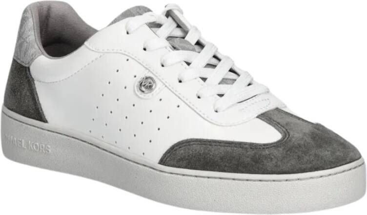 Michael Kors Scotty Lace Up Sneakers in Grijs White Dames