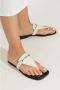 Michael Kors Slides Lena White Dames - Thumbnail 2