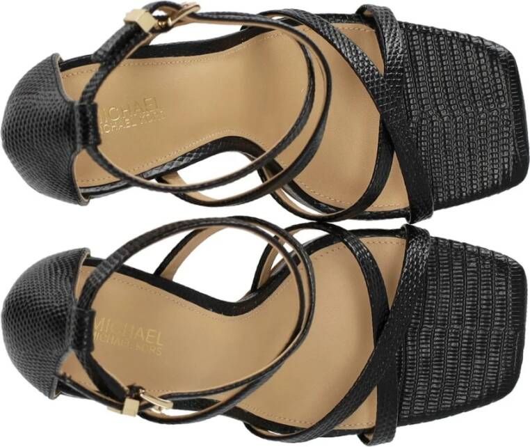 Michael Kors Strappy Zwarte Hakken Sandaal Black Dames